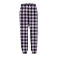 thumbnail image 6 of Boys Sport Knit Pants Children Plaid Pajamas Pants Sports Loungewear Cute Pants Boys Girls Jogger Sweatpants Homewear Thin Trousers Streetwear Boys Full-Length Trousers Purple 160, 6 of 6