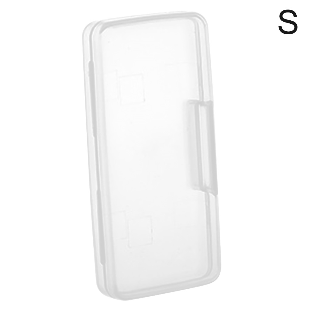 Clear Plastic Mask Storage Box Clasp Dustproof Certificate Battery