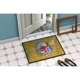 thumbnail image 2 of Day of the Dead Flowers Skull  Doormat 24x36, 2 of 4