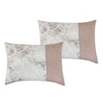 thumbnail image 2 of Floral Pink Comforter Set Queen Size - 7-Pieces Nayomi Floral Bedding Set, 2 of 7