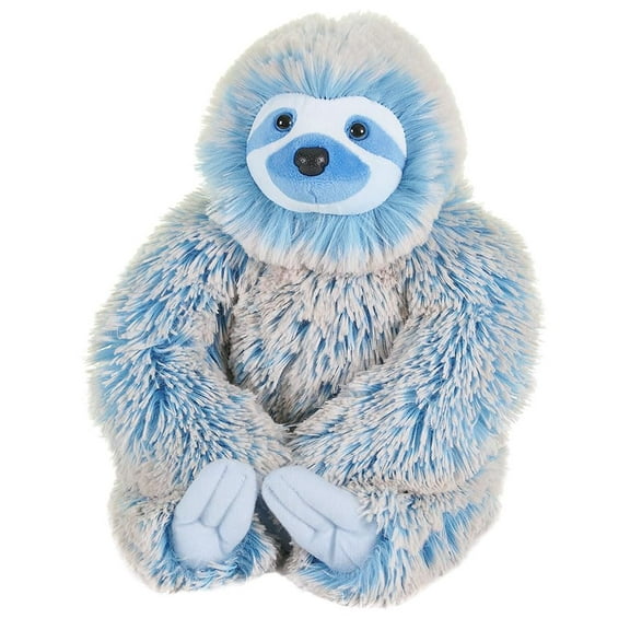 Wild Republic Cuddlekins Blue Three Toed Sloth, Stuffed Animal, 12 Inches, Plush Toy, Fill is Spun Recycled Water Bottles