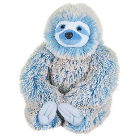 Wild Republic Cuddlekins Blue Three Toed Sloth, Stuffed Animal, 12 Inches, Plush Toy, Fill is Spun Recycled Water Bottles