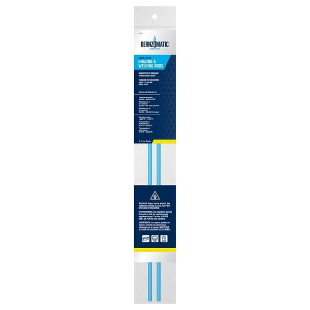 Varillas de soldadura Bernzomatic NS3 de níquel y plata, 30 cm, 2 piezas