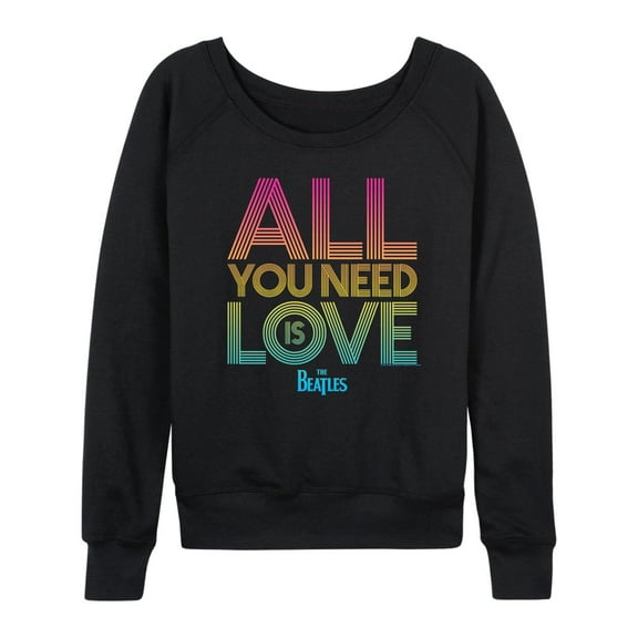 The Beatles - All You Need Is Love - Women's French Terry Long Sleeve Shirt