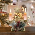 thumbnail image 2 of SLYNSHome Christmas Candlestick Holders Taper Candle Holders,Christmas Tree Shaped Candle Holder for Table Centerpiece,Wedding,Mantel Home Decor, 2 of 6