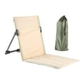 thumbnail image 4 of Silla de playa perfecl con respaldo y almohadilla plegable caqui, 4 of 8
