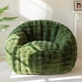 thumbnail image 1 of Puf MAXYOYO, con forma de concha gigante, verde, para adultos, 1 of 9