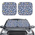 thumbnail image 2 of Fotbe Cute Baby Animals 2-Piece Car Windshield Sun Shade | Sun Blocker for Car Windshield | Foldable Automotive Interior Accessories for Sun Protection-Medium, 2 of 6