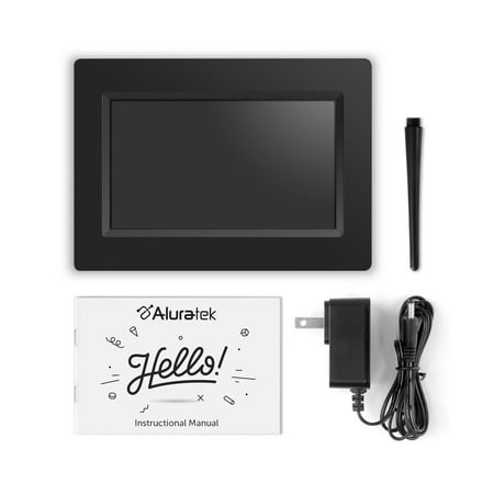 Aluratek - 7 inch Digital Photo Frame - Black