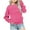 Pink, variant on TFEOQRY Toddler Girls Fashion Cute Hoodless Sweatshirts Solid Color Long Sleeve Crewneck Sweatshirt Pullover Tops