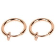 thumbnail image 1 of UDIYO 2 Pcs Fake Clip on Spring Nose Septum Ring Earring Non Piercing Unisex Jewelry, 1 of 7