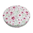 thumbnail image 2 of Xecao's Lilies Flowers Print Stool Covers offer stylish, washable protection for PU round bar stools, perfect for home or commercial use., 2 of 7