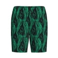 thumbnail image 3 of Picia Mint Bird Feathers Pajama Shorts for Men, Men's Pajama Bottoms, Sleepwear,Short Pajama Pants-4X-Large, 3 of 9