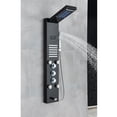 thumbnail image 4 of Black Shower Panel Tower Bath Column with LED Waterfall Head LED Body Jet System Hand Shower Spout Temperature Display Wall Mounted Unit, 4 of 10