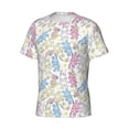 thumbnail image 5 of Vsdgher Cartoon Bunny Print Men's Dry Fit Mesh Athletic Shirts Moisture Wicking Tennis T-Shirt Tops, 5 of 9