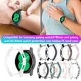 thumbnail image 3 of Baohd Watch Protective Case Smartwatch PC Hard Protection Skin Bumper Screen Protector Cover Replacement for Galaxy Watch4 40mm/44mm [44mm] white, 3 of 4