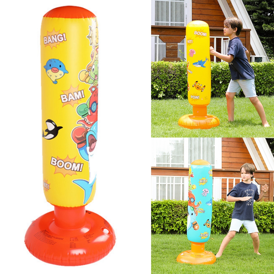 Kids Inflatable Punching Bag Funny Thickened Standing Boxing Bag
