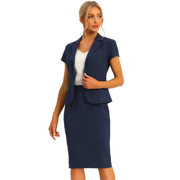 Traje de mujer azul marino hotsell