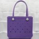 thumbnail image 5 of Bolsa de playa Boggs Extra grande, cesta de playa EVA de viaje de verano, bolso de mano para Picnic para mujer, bolso de hombro lavable impermeable con agujeros, 5 of 5