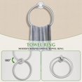 thumbnail image 3 of 5-Piece Towel Bar Set Brushed Nickel Bathroom Hardware Set Include Towel Bar Towel Ring Paper Towel Holder Coat Hooks Stainless Steel Wall-Mounted 23.6 in, 3 of 14