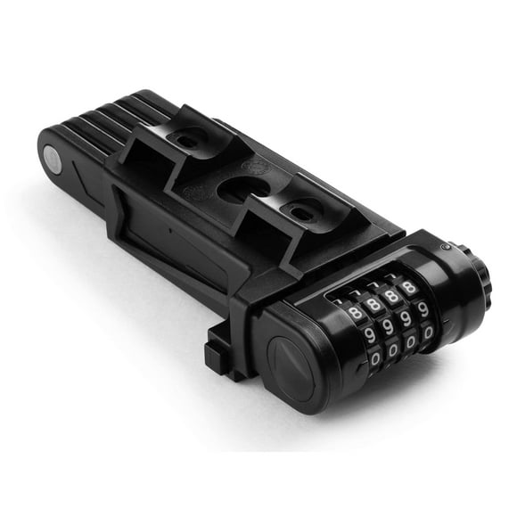Revere USA Serrure de Vélo Pliant : Combo à 4 Chiffres, Acier Trempé Antirouille, Robuste avec Manchon de Montage. Protection contre le Vol pour Vélos, Trottinettes et Motos. Fini Anti-Marée, Résistant à la Scie et au Coupe-Boulon