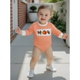 thumbnail image 4 of Rovasas Baby Girl Striped Sweatshirt Romper Broom Long Sleeve Bodysuit, 4 of 9