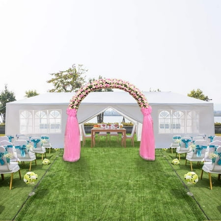 Cristal Para Patio Ktaxon New 10'x30' Party Wedding Outdoor Patio Tent Canopy Heavy duty Gazebo Pavilion with 8 Side Walls ()