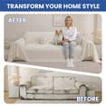thumbnail image 2 of JIATER Sofa Cover Slipcover Couch Cover Durable Furniture Protector for Pets Home Decor 71"x134" Beige, 2 of 7