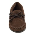 thumbnail image 4 of Minnetonka Children's Suede Moccasin, Chocolate 4 Big Kid, 4 of 5