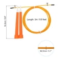 thumbnail image 2 of Unique Bargains Speed Jump Rope Adjustable Speed Skipping Rope with Storage Bag and Spare Parts Orange, 2 of 6