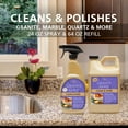 thumbnail image 5 of Granite Gold, Clean and Shine, Countertop Cleaner & Polish for Granite, Quartz & More, Citrus Sent, 88 fl oz, Spray and Refill, 5 of 7