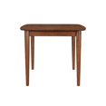 thumbnail image 4 of Bonito Burnt Orange Velvet 5-piece Dining Set in Walnut Wood Finish, 4 of 12