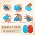 thumbnail image 4 of Pelotas de ejercicio para las manos Uxcell, pelotas de compresión para el estrés para adultos, equipo ocupacional para fortalecer el agarre Amarillo/Azul, 4 of 7