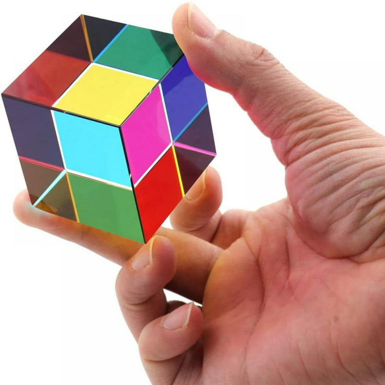 Ægte Accepteret kløft Mixing Color Cube, Colorful Acrylic Prism Cube for Home or Office Desktop  Decoration, Science Educational Toys Gifts for Kids (40mm) - Walmart.com