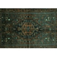 thumbnail image 1 of Ahgly Company Machine Washable Indoor Rectangle Persian Turquoise Blue Traditional Area Rugs, 7' x 10', 1 of 4