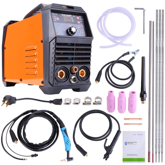Single Pulse TIG Welder 110V/220V, TIG 200A/140A MMA 160A/120A w/Spot Welding 2T/4T Replaces 292012048