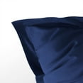 thumbnail image 3 of 2 Pack Standard Brushed Microfiber Pillow Shams with 2" Flange, Super Soft and Cozy, Wrinkle, Fade, Stain Resistant Sham, Navy Blue, 20x26 inches, 3 of 8