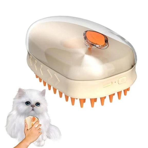 Steamy Pet Brush Steamy Self-Cleaning Shedding Brush for Dog Hair Rechargeable Shedding Brush for Dog Hair Steamy B