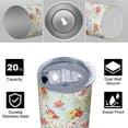 thumbnail image 4 of Pioneer Flower Floral Print Pattern 20oz Skinny Tumbler with Straw & Lid, Double Wall Vacuum Insulated Cup, Leak-Proof, Cup Holder Friendly, Hot 6H Cold 12H, 4 of 6