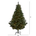 thumbnail image 2 of Nearly Natural Northern Rocky Spruce Artificial Christmas Tree with 300 Clear Lights, 2 of 7