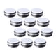 thumbnail image 1 of 12 botellas de viaje de 100 g, contenedor de cosméticos, tarro de crema vacío con tapa para pomada de maquillaje (caja de aluminio con rosca), 1 of 5