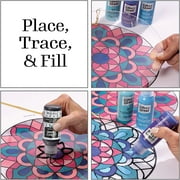 FolkArt Gallery Glass Pattern Set 3/Pkg-Mandala