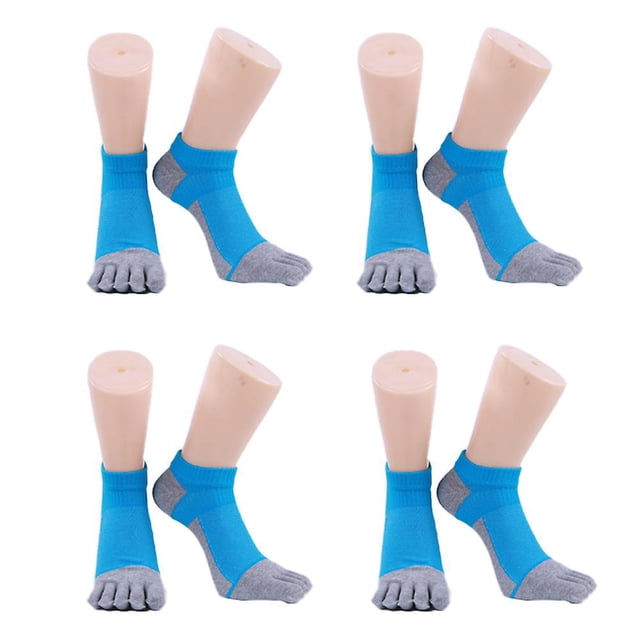 4 pares de calcetines de algodón calcetines de cinco dedos calcetines de algodón de tubo medio para hombres calcetines con punta dividida