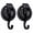 Black, variant on Heavy Duty Vacuum Suction Cup Hooks (2 Pack) for Kitchen, Bathroom and Toilet Organization