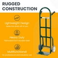 thumbnail image 7 of HaulPro Heavy Duty Steel Hand Truck Dolly, 8” Wheels 800lb Capacity Moving Dolly Cart, 14" x 9.5" Nose Plate, 7 of 7