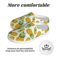 thumbnail image 6 of KLL Pineapple Pattern Adult Unisex Cozy Slippers,Fuzzy Slip-on Slippers TPR Sole Slippers Comfort Plush Home Footwear for Indoor & Outdoor-13, 6 of 7