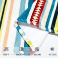 thumbnail image 5 of Bohemian Throw Blanket Colorful Striped Throw Blanket Boho Flannel Fleece Throw Blanket Sherpa Cozy Fuzzy Plush Throw Blanket Super Soft Throw Blanket for Sofa Bed Chair 50" X 60", 5 of 6