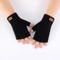 thumbnail image 5 of Thermal Insulation Fingerless Texting Wool Gloves for Women and Men Winter Warm Knitted Convertible Mittens Flap, 5 of 17