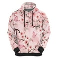 thumbnail image 2 of SCRAWLGOD Flower Butterfly Pullover Hoodie Women Long Sleeve Tops for Women Workout Comfortable Hoodies for Women Trendy Drawstring Sweatshirt Women Graphic Size M, 2 of 6