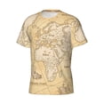 thumbnail image 3 of Rocae World Map for Men's Moisture-Wicking Crew Tee - T-Shirt for Sports, Outdoor Activities, and Casual WearX-Large, 3 of 9
